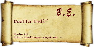 Buella Ené névjegykártya